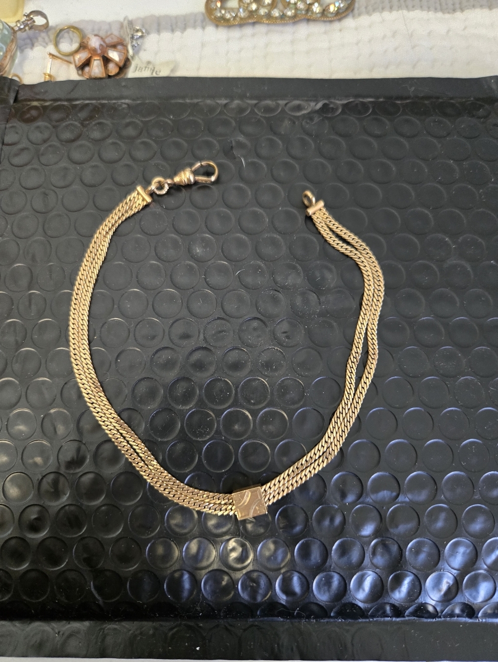 Vintage Gold Filled Double Watch Chain